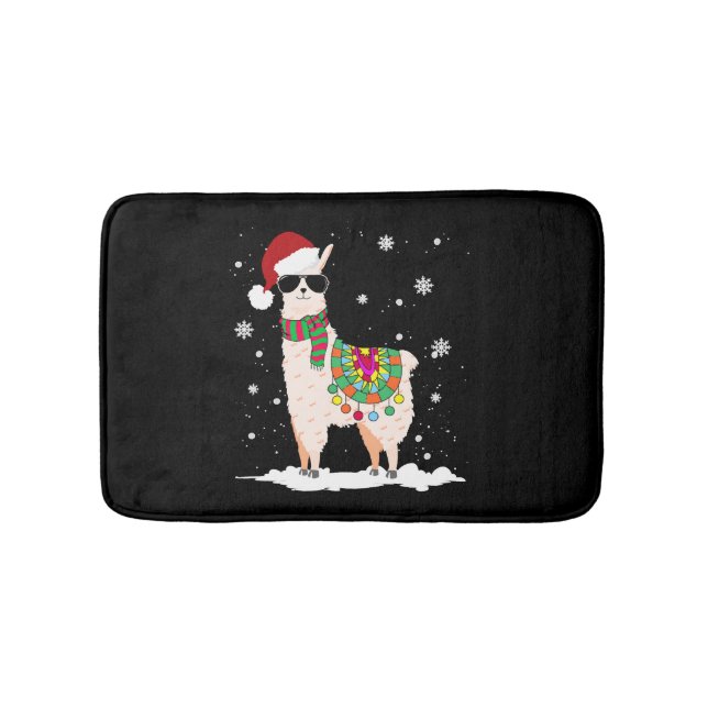 Tapis De Bain Noël Llama - Noël Alpaca (Devant)