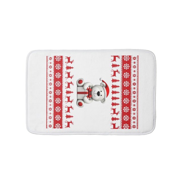 Tapis De Bain Noël Ours Noël (1) (Devant)