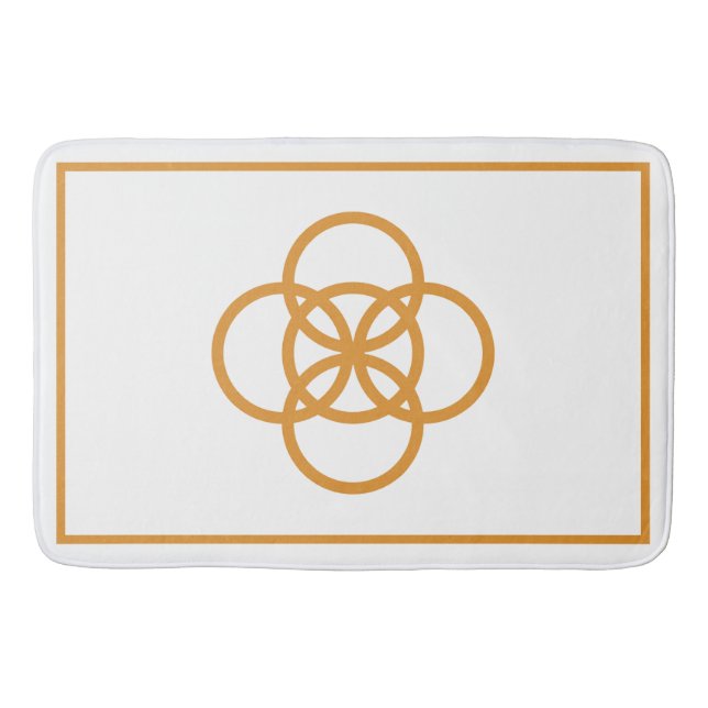 Tapis De Bain Nœud Doré (Devant)