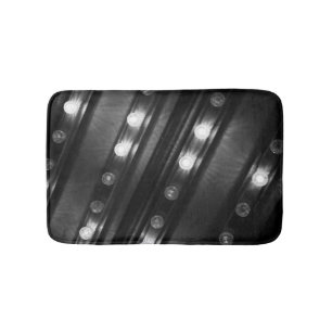 Tapis De Bain Noir et blanc Twinkles lumières Bath Mat