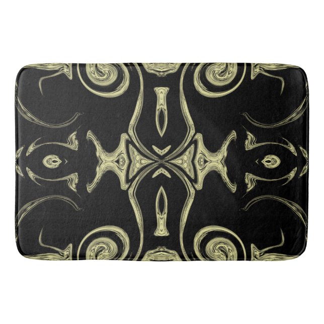 Tapis De Bain noir et or (Devant)