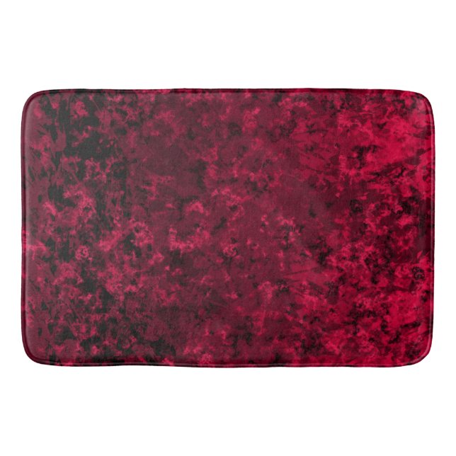 Tapis De Bain Noir et rouge  (Devant)