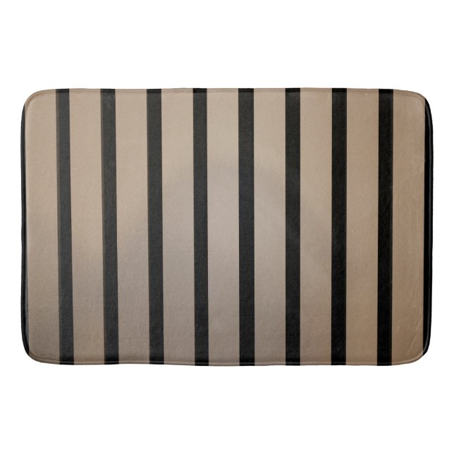 Tapis de bain noir moderne (Devant)