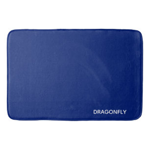 Tapis De Bain Nom de la couleur bleue de la libellule