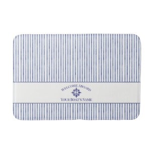 Tapis De Bain Nom du bateau Rose des vents Ancre nautique
