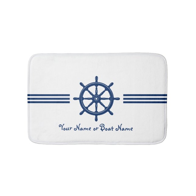 Tapis De Bain Nom ou bateau Navires nautiques Bateaux de la flot (Devant)