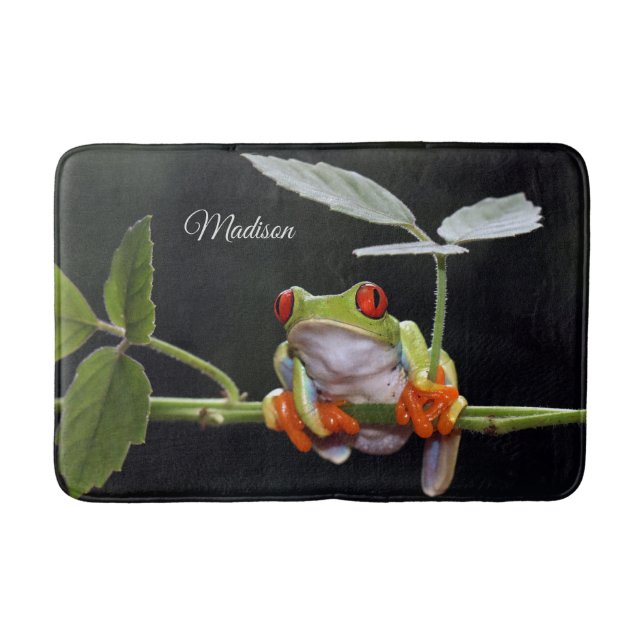 Tapis De Bain Nom personnalisé Grenouille Bain Mat (Devant)