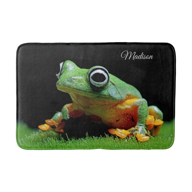 Tapis De Bain Nom personnalisé Grenouille Bain Mat (Devant)