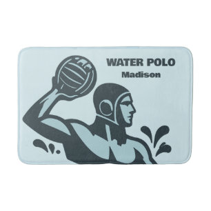 Tapis De Bain Nom personnalisé Water Polo