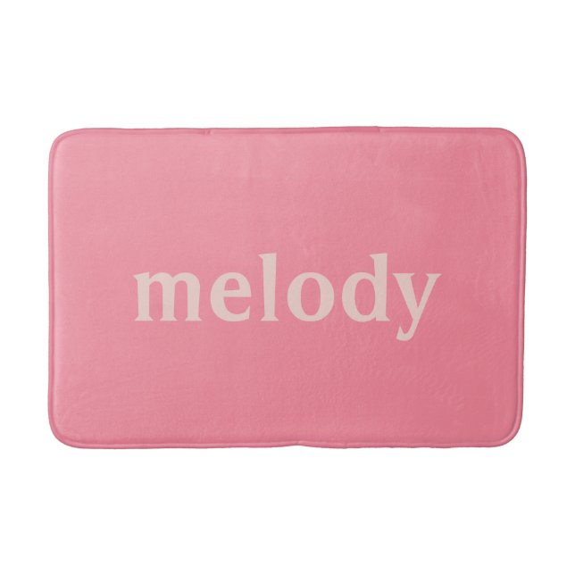 Tapis De Bain Nom rose de chambre moderne pour dortoir  (Devant)
