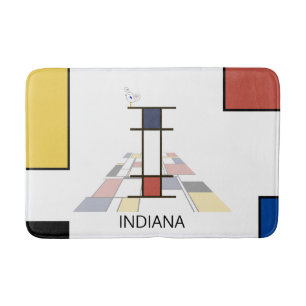 Tapis De Bain Noplasticisme incroyable Art Monogramme. Lettre I