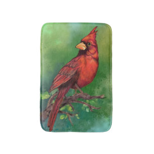 Tapis De Bain Nord-Red Cardinal Bird Bath Mat