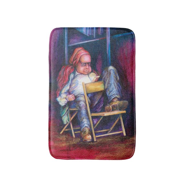 Tapis De Bain Norman préfère dessiner dans son sommeil (Devant (Vertical))