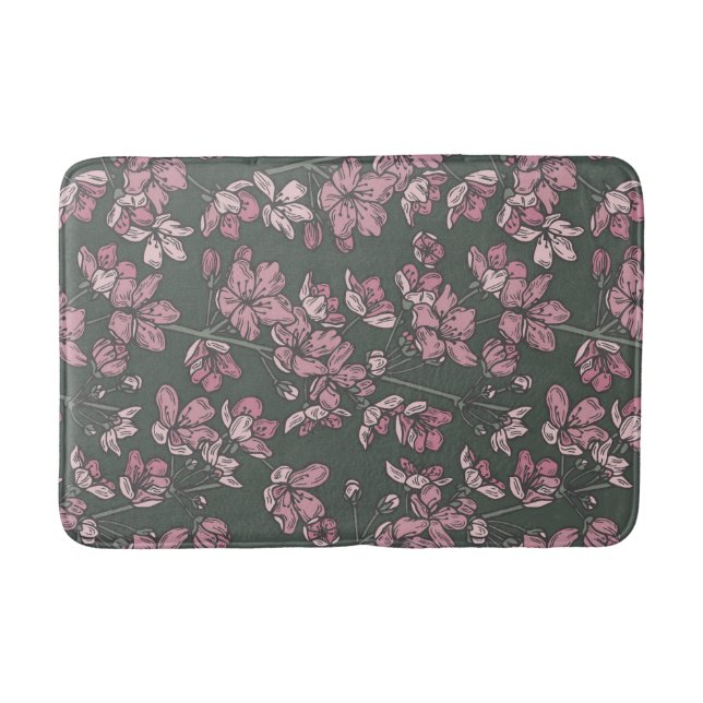 Tapis De Bain Nostalgale rose Floral Pays Français (Devant)