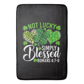 Tapis De Bain Not Lucky Simply Blessed Christian