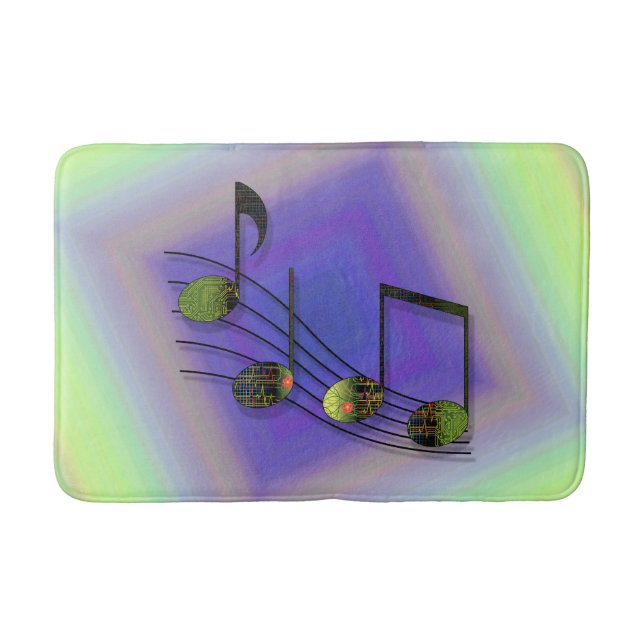 Tapis de bain notes Dubstep (Devant)