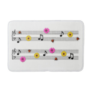 Tapis De Bain Notes musicales Bath Mat