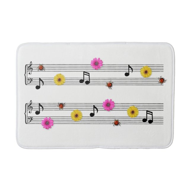 Tapis De Bain Notes musicales Bath Mat (Devant)