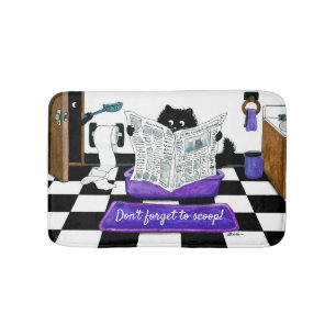 Tapis De Bain N'oubliez pas de ramasser Cat Bath Mat de Bihrle