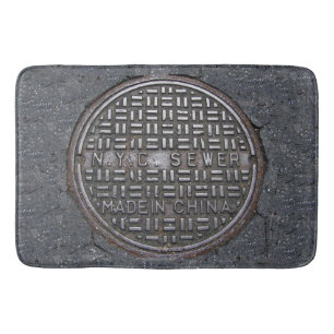 Tapis De Bain Nouveauté de reproduction de couverture d'égout 