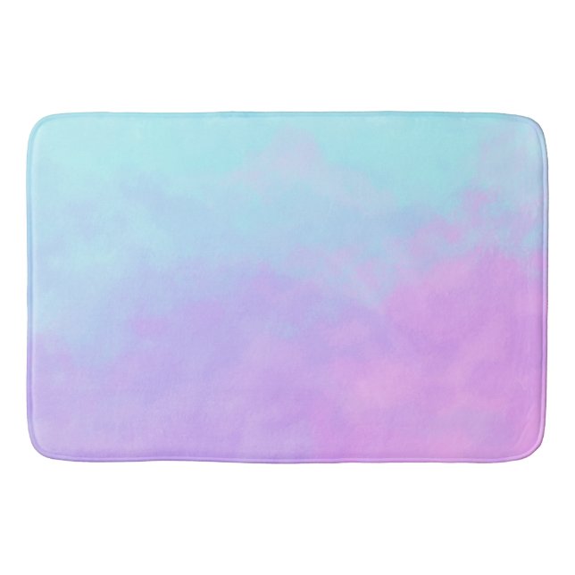 Tapis De Bain Nuages Abstraits pastel (Devant)