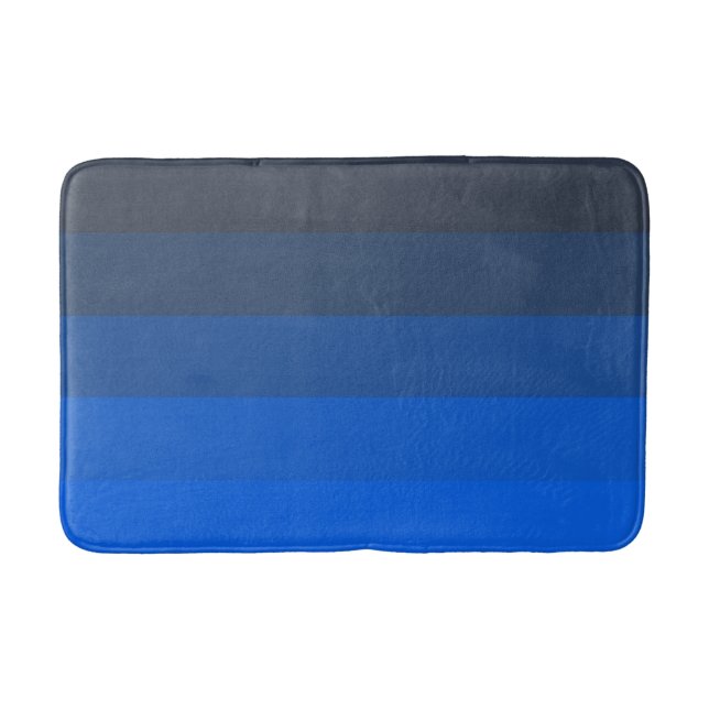 Tapis De Bain Nuances de bleus (Devant)