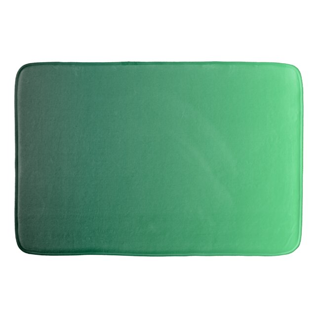 Tapis De Bain Nuances de vert émeraude  (Devant)