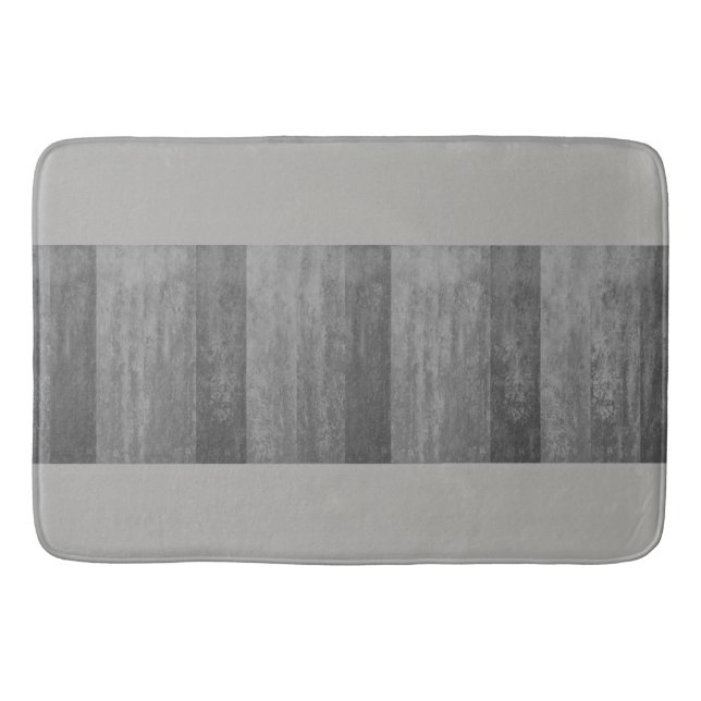 Tapis De Bain Nuances d'Ombre gris barrées (Devant)