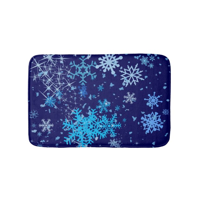 Tapis De Bain Nuit de Noël neige (Devant)
