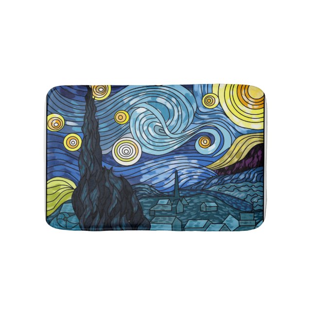 Tapis De Bain Nuit étoilée : Mat Bain (Devant)
