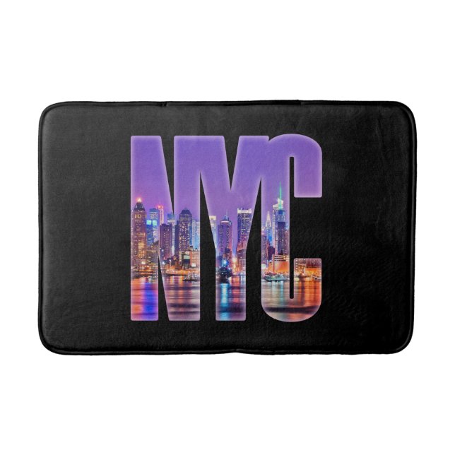 Tapis De Bain NYC Skyline (Light) (Devant)