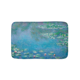 Tapis De Bain Nymphéas par Claude Monet Peinture d'art fin