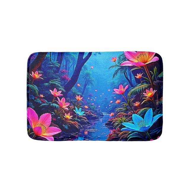 Tapis De Bain Oasis de la jungle éthérée (Devant)