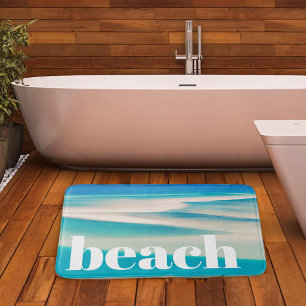 Tapis De Bain Ocean Beach Bath Mat Côtier Inspiré de la mer