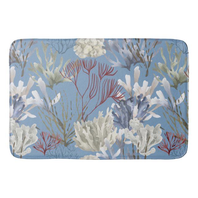 Tapis De Bain Océan Life Coraux bleus (Devant)