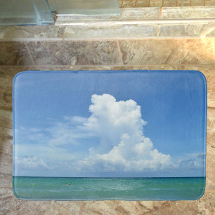 Tapis De Bain Océan marin et nuage de tempête Côte