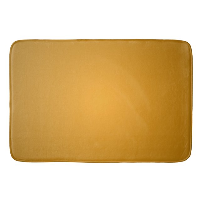 Tapis De Bain Ocre doré Tons chauds Rustique Élégant (Devant)