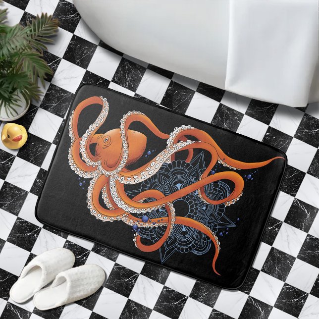 Tapis De Bain Octopus Henna (Créateur téléchargé)