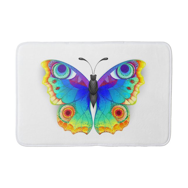Tapis De Bain Oeil de paon arc-en-ciel (Devant)