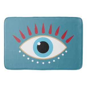 Tapis De Bain Oeil rouge grec