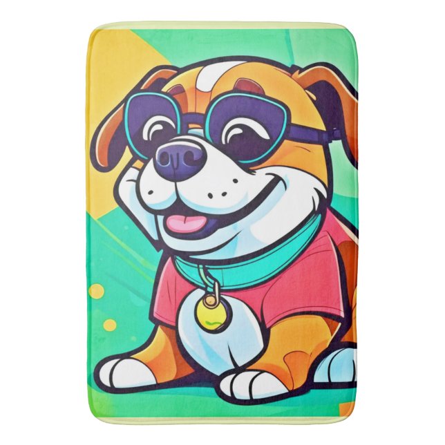 Tapis De Bain Oeuvre cool de style dessin (devant Vertical)