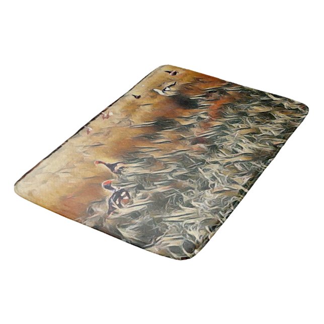 Tapis De Bain Oies et canards (Angle)