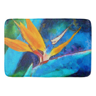 Tapis De Bain oiseau de fleur de paradis