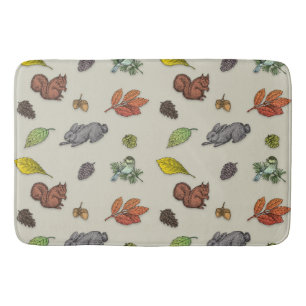 Tapis De Bain Oiseau rouge moderne
