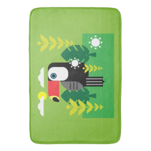 Tapis De Bain Oiseau tropical du Toucan