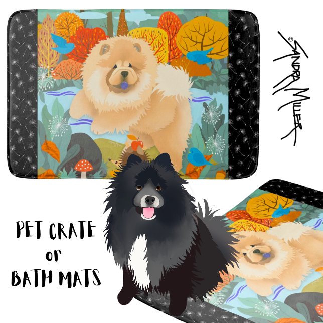 Tapis De Bain OISEAUX DE BONHEUR Chow chien crate pad (Créateur téléchargé)