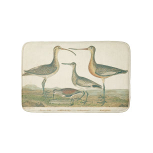 Tapis De Bain Oiseaux de marais Courlis Oiseaux