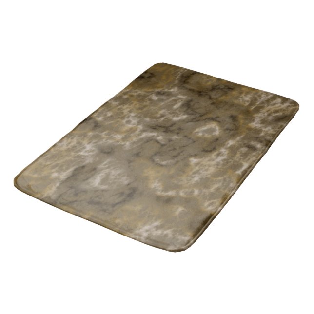 Tapis De Bain Olive Abstrait (Angle)