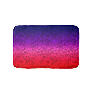 Tapis De Bain Ombre bleu-rouge
