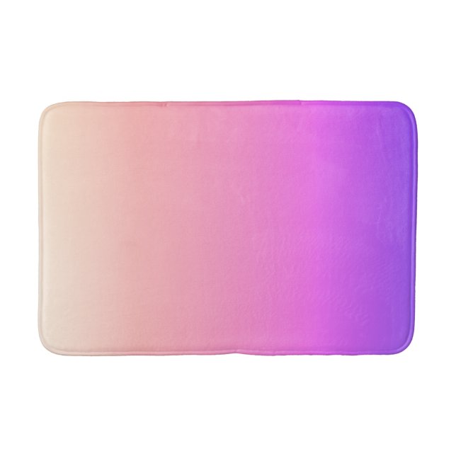 Tapis De Bain Ombre couleur rose et pourpre de fond (Devant)